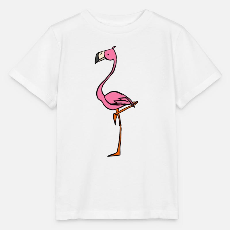 Flamingo - Stanley/Stella Kinder T-Shirt MINI CREATOR  - Weiß