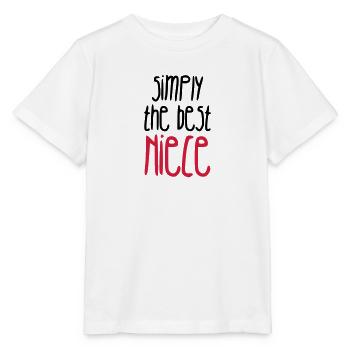 Niece Nichte Nièce Baby Bébé Family - Stanley/Stella MINI CREATOR Kids’ T-Shirt - white - Front - Maike (125cm)