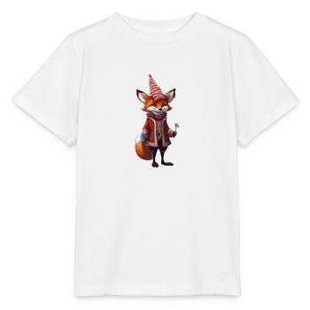Weihnachten Festlicher Fuchs - Stanley/Stella Kinder T-Shirt MINI CREATOR  - Weiß - Vorne - Maike (125cm)