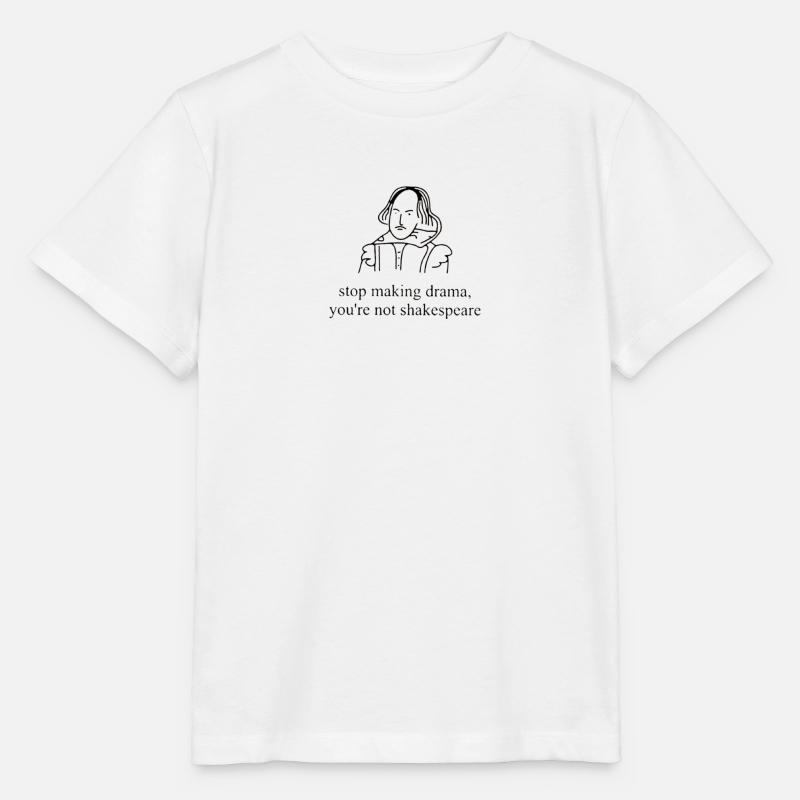 Stop Making Drama - T-shirt bio MINI CREATOR Stanley/Stella Enfant - blanc