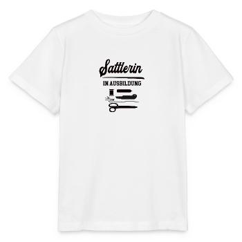 Sattlerin in Ausbildung Sattlerausbildung Lehre - Stanley/Stella Kinder T-Shirt MINI CREATOR  - Weiß - Vorne - Maike (125cm)
