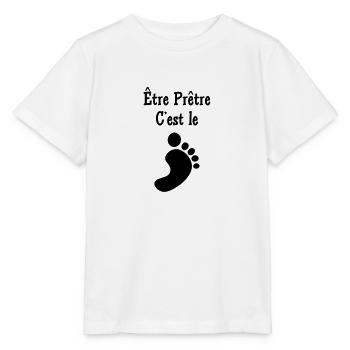 Pfarrer / Priester / Katholisch / Religion - Stanley/Stella Kinder T-Shirt MINI CREATOR  - Weiß - Vorne - Maike (125cm)