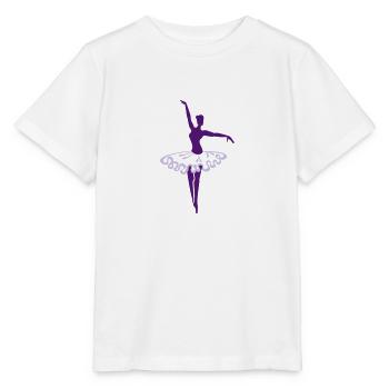 Ballerina / Ballet Dancer (2c) - Stanley/Stella MINI CREATOR Kids’ T-Shirt - white - Front - Maike (125cm)