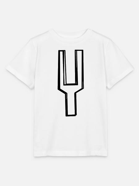 Stimmgabel handgezeichnet - Stanley/Stella Kinder T-Shirt MINI CREATOR - Weiß
