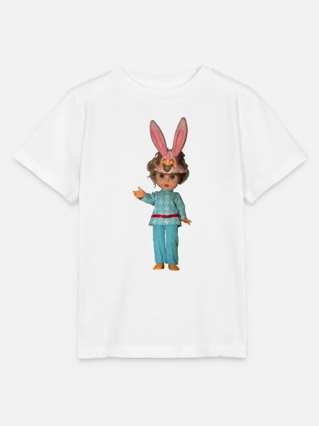 Hasen Puppe - Stanley/Stella Kinder T-Shirt MINI CREATOR - Weiß