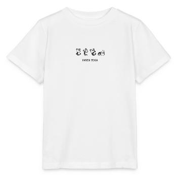 Panda Yoga | lustiges Geschenk - Stanley/Stella Kinder T-Shirt MINI CREATOR  - Weiß - Vorne - Maike (125cm)