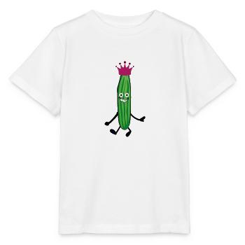 gurken,prinzessin,gurken,gurke,salatgurke,krone - Stanley/Stella Kinder T-Shirt MINI CREATOR  - Weiß - Vorne - Maike (125cm)