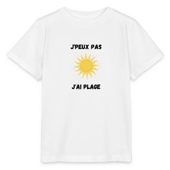 Ich kann nicht, ich habe Strand - Stanley/Stella Kinder T-Shirt MINI CREATOR  - Weiß - Vorne - Maike (125cm)