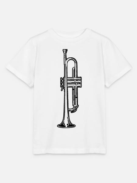 Jazz Trompete - Stanley/Stella Kinder T-Shirt MINI CREATOR - Weiß