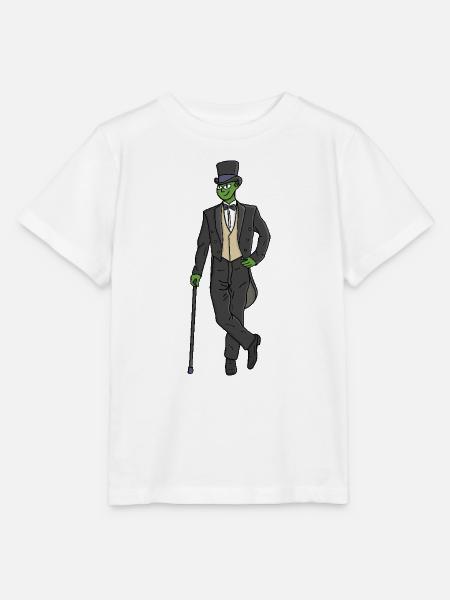 Alien im Anzug - Stanley/Stella Kinder T-Shirt MINI CREATOR - Weiß
