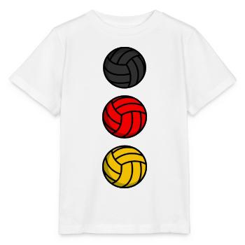 Deutschland Volleyball - Stanley/Stella Kinder T-Shirt MINI CREATOR  - Weiß - Vorne - Maike (125cm)