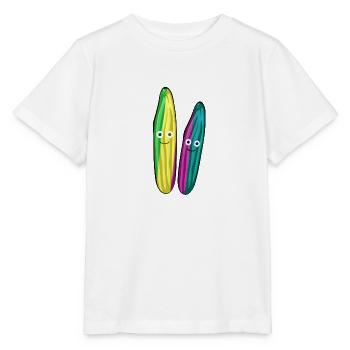 gurken,paar,gurken,gurke,salatgurke,pärchen - Stanley/Stella Kinder T-Shirt MINI CREATOR  - Weiß - Vorne - Maike (125cm)