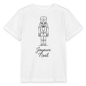 Joyeux Noel Christmas Nutcracker - Stanley/Stella MINI CREATOR Kids’ T-Shirt - white - Front - Maike (125cm)
