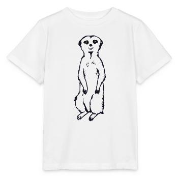 Erdmännchen Baby Geschenkidee - Stanley/Stella Kinder T-Shirt MINI CREATOR  - Weiß - Vorne - Maike (125cm)