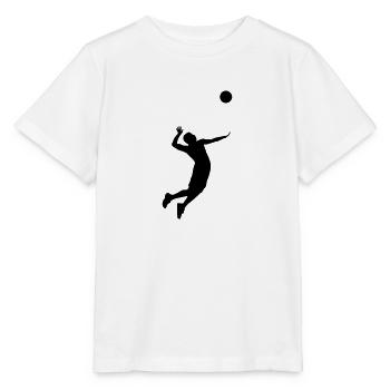 Volleyball, Volleyball Player - T-shirt bio MINI CREATOR Stanley/Stella Enfant - blanc - Devant - Maike (125cm)