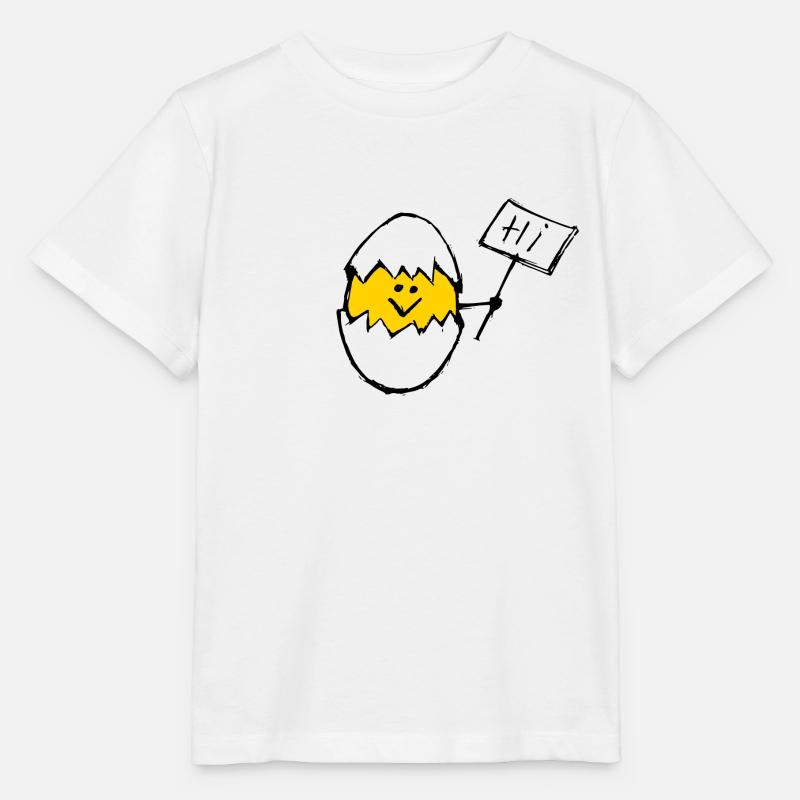 Hi Egg Design Klare Schale - Stanley/Stella Kinder T-Shirt MINI CREATOR  - Weiß