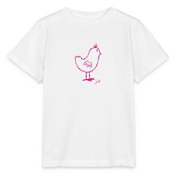 rose kiki - T-shirt bio MINI CREATOR Stanley/Stella Enfant - blanc - Devant - Maike (125cm)