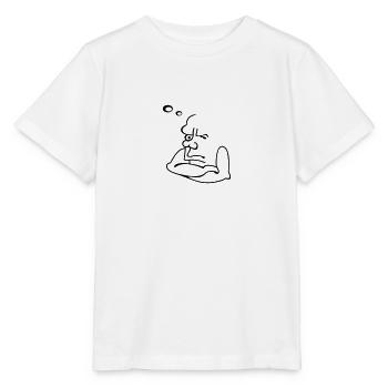 Vieux crabe / Old splinter (1c) - T-shirt bio MINI CREATOR Stanley/Stella Enfant - blanc - Devant - Maike (125cm)
