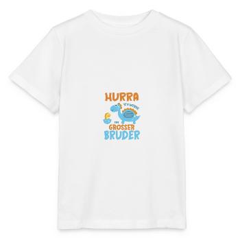 Werdender Bruder Geschenk Ich werde Bruder Brüder - Stanley/Stella Kinder T-Shirt MINI CREATOR  - Weiß - Vorne - Maike (125cm)