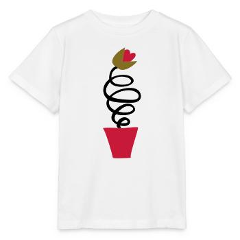 Frühling Tulpe aus Holland - Stanley/Stella Kinder T-Shirt MINI CREATOR  - Weiß - Vorne - Maike (125cm)