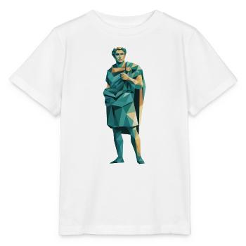 Caesar - Logo de l’histoire cool - T-shirt bio MINI CREATOR Stanley/Stella Enfant - blanc - Devant - Maike (125cm)