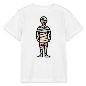 Mumie Halloween Symbol Pastell - Stanley/Stella Kinder T-Shirt MINI CREATOR  - Weiß - Vorne - Maike (125cm)