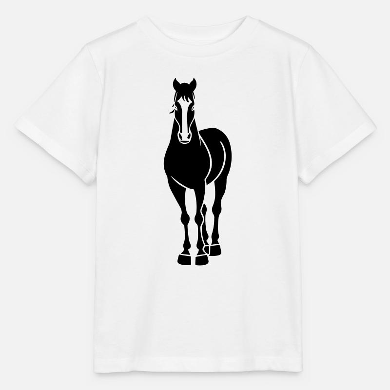 Cheval - T-shirt bio MINI CREATOR Stanley/Stella Enfant - blanc