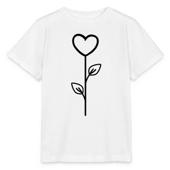 Pink Flower - Stanley/Stella MINI CREATOR Kids’ T-Shirt - white - Front - Maike (125cm)