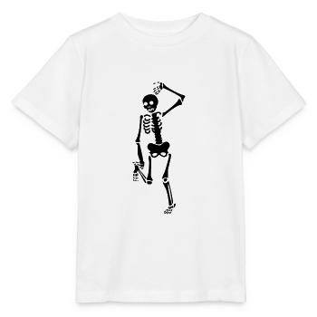 lustiges Skelett - Stanley/Stella Kinder T-Shirt MINI CREATOR  - Weiß - Vorne - Maike (125cm)