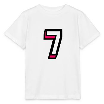 7 YEARS. 7th ANNIVERSARY. BIRTHDAY 7 YEARS. 7 - Stanley/Stella MINI CREATOR Kids’ T-Shirt - white - Front - Maike (125cm)