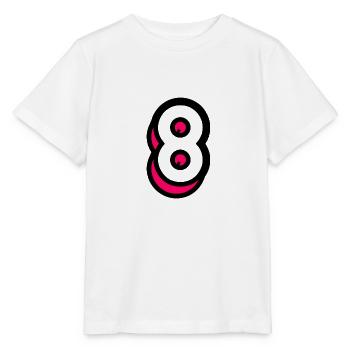 8 YEARS. 8TH ANNIVERSARY. BIRTHDAY 8 YEARS. 8 - Stanley/Stella MINI CREATOR Kids’ T-Shirt - white - Front - Maike (125cm)