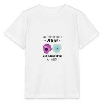 Zytologie und Zellen - Stanley/Stella Kinder T-Shirt MINI CREATOR  - Weiß - Vorne - Maike (125cm)