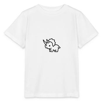 tricératops - T-shirt bio MINI CREATOR Stanley/Stella Enfant - blanc - Devant - Maike (125cm)