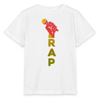 RAP Fist Microphone Emblem - Stanley/Stella MINI CREATOR Kids’ T-Shirt - white - Front - Maike (125cm)