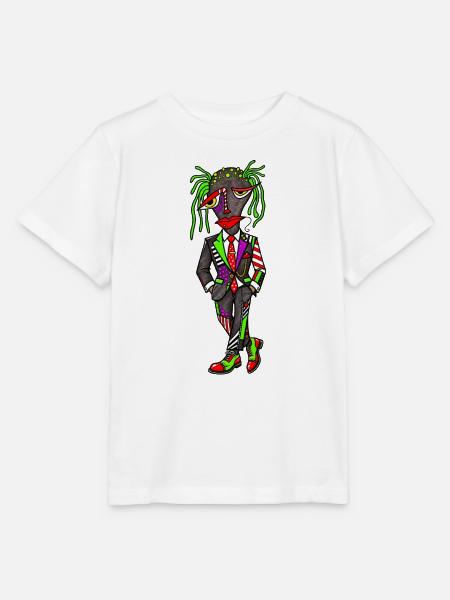 Neon-Dandy Anzugkunst Kollektion - Stanley/Stella Kinder T-Shirt MINI CREATOR - Weiß
