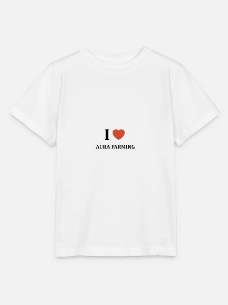 Aura-Farming - Stanley/Stella Kinder T-Shirt MINI CREATOR  - Weiß
