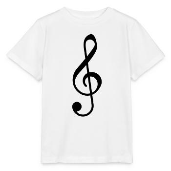 Violin Clef - Clef - Stanley/Stella MINI CREATOR Kids’ T-Shirt - white - Front - Maike (125cm)