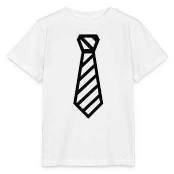 Cravate - T-shirt bio MINI CREATOR Stanley/Stella Enfant - blanc - Devant - Maike (125cm)