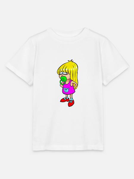 Kind mit Schnuller - Stanley/Stella Kinder T-Shirt MINI CREATOR - Weiß