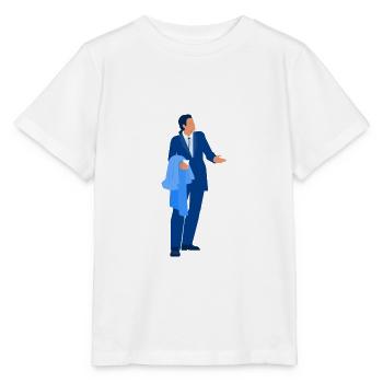 Urban - john travolta - T-shirt bio MINI CREATOR Stanley/Stella Enfant - blanc - Devant - Maike (125cm)