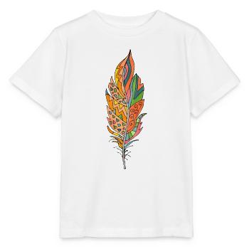 Plume - T-shirt bio MINI CREATOR Stanley/Stella Enfant - blanc - Devant - Maike (125cm)