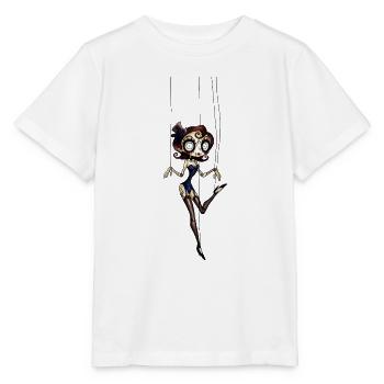 Fäden Puppe in Blau - Stanley/Stella Kinder T-Shirt MINI CREATOR  - Weiß - Vorne - Maike (125cm)