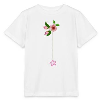Composition florale - T-shirt bio MINI CREATOR Stanley/Stella Enfant - blanc - Devant - Maike (125cm)