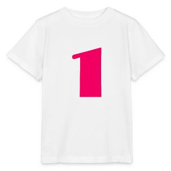 1. 1 YEAR. 1ST ANNIVERSARY. BIRTHDAY 1 YEAR. ONE - Stanley/Stella MINI CREATOR Kids’ T-Shirt - white - Front - Maike (125cm)