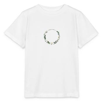 Eucalyptus Wreath Flowers Personalizable - Stanley/Stella MINI CREATOR Kids’ T-Shirt - white - Front - Maike (125cm)