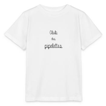 CLUB DES PIPELETTES - T-shirt bio MINI CREATOR Stanley/Stella Enfant - blanc - Devant - Maike (125cm)