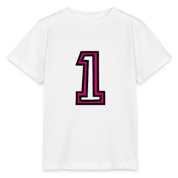1. 1 AN. 1er ANNIVERSAIRE. ANNIVERSAIRE 1 AN - T-shirt bio MINI CREATOR Stanley/Stella Enfant - blanc - Devant - Maike (125cm)
