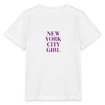New York City Girl - NYC - USA - Amerika - Stanley/Stella Kinder T-Shirt MINI CREATOR  - Weiß - Vorne - Maike (125cm)