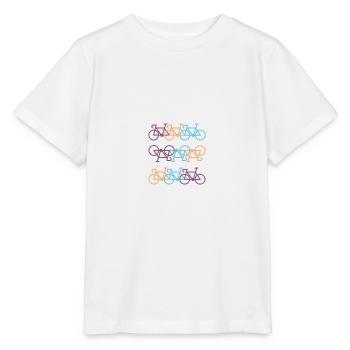 Fahrrad - Stanley/Stella Kinder T-Shirt MINI CREATOR  - Weiß - Vorne - Maike (125cm)