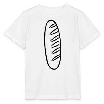 baguette - T-shirt bio MINI CREATOR Stanley/Stella Enfant - blanc - Devant - Maike (125cm)